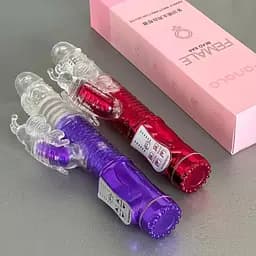 Масажер подвійний Кролик вагінальний для клітора і точки G