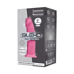 Фалоімітатор SilexD Robby Pink Glow in the dark SILEXD SO7032 92896 - мініатюра 3