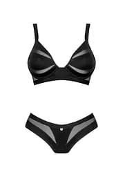 Комплект білизни Obsessive Amoria XS/S чорний - мініатюра 5