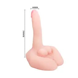 Вібратор Mr.Big Vibrating & Rotating Cock Flesh - мініатюра 5