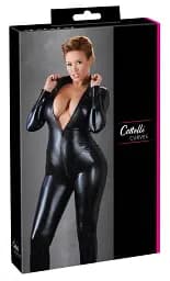 Комбінезон Cottelli Collection Party Jumpsuit Long Sleeves 4XL чорний - мініатюра 2