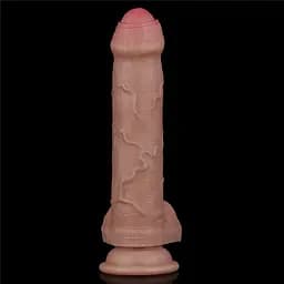 Фалоімітатор Lovetoy Dual-Layered Silicone Nature 20.5 см коричневий - мініатюра 6
