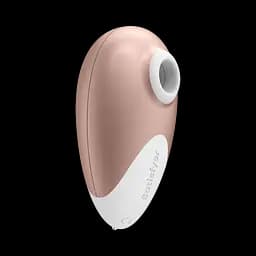 Вакуумний стимулятор клітора Satisfyer Deluxe золотий - мініатюра 3