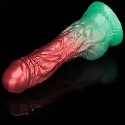 Фалоімітатор Lovetoy Dual Density 8'' 21 см (червоний) - мініатюра 7