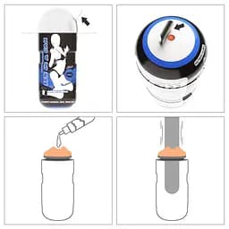 Мастурбатор SEX IN A CAN MOUTH LOTUS TUNNEL LOVETOYS 66-LV3600508-01 102555 - мініатюра 2