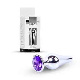 Анальна пробка - Jewellery Silver Long Plug Purple - мініатюра 11