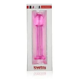 Скляний фалоімітатор LoveToy Glass Romance 16 см рожевий - мініатюра 3