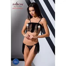 Комплект білизни Passion KASSANDRA Set OpenBra black L/XL - мініатюра 4