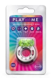 Віброкільце Blush Play With Me Arouser Vibrating C-Ring 4.4 см зелений - мініатюра 3