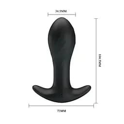 Анальна пробка - Pretty Love Anal Plug Vibrating Massager Black Baile BI-040067 89334 - мініатюра 3