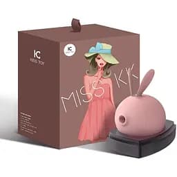 Вакуумний стимулятор з вібрацією KisToy Miss KK Pink - мініатюра 7