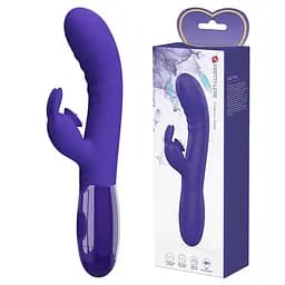 Вібратор Pretty Love Cerberus Licking Vibrator Blue - мініатюра 1