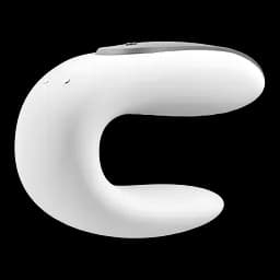 Вібратор Satisfyer Double Fun Partner 9.3 см білий - мініатюра 2