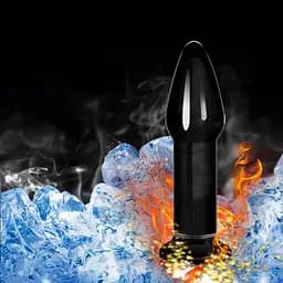 Анальна пробка - Glass Romance 5" Black - мініатюра 3