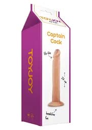 Фалоімітатор Captain Cock 23 см тілесний - мініатюра 5