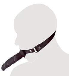 Кляп-фалоімітатор Fetish Collection Heavy Duty Dildo Gag чорний - мініатюра 5