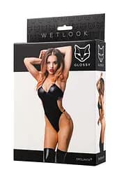 Боді Glossy Reina wetlook M (чорний) - мініатюра 4