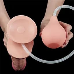Фалоімітатор LoveToy Squirt Extreme 11" 28 см тілесний - мініатюра 5