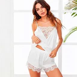 Сексуальний комплект Lovely Whole Sale топ та шорти S/M Білий K0636-3