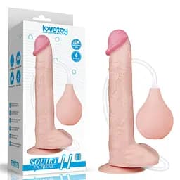 Фалоімітатор LoveToy Squirt Extreme 11" 28 см тілесний - мініатюра 2