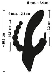Вібратор для потрійної стимуляції Smile Triple G-Spot Orion 42-05506710000 98708 - мініатюра 4