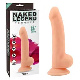 Фалоімітатор - Naked Legend Trooper 8.6" Flesh - мініатюра 1