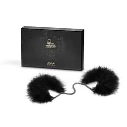 Пухнасті наручники Bijoux Indiscrets Za za zu feahter handcuffs, пір'яні, подарункова упаковка - мініатюра 4