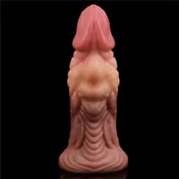 Фалоімітатор Dual-Layered Silicone Nature Cock 7.0'' 18 см коричневий - мініатюра 3