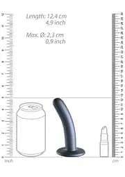 Фалоімітатор Ouch! Smooth G-Spot Dildo 5'' 12.4 см (сірий) - мініатюра 7
