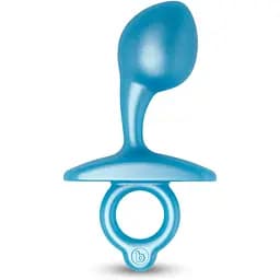 Анальная пробка B-Vibe Bulb Plug 10.7 см (голубой)