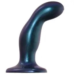 Насадка для страпону Strap-On-Me Dildo Plug Snaky Metallic Blue M діаметр 4 см 