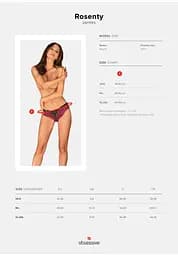 Трусики Obsessive Rosenty XL/2XL мульті - мініатюра 7