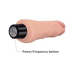 Реалістичний вібратор Reel Softee Vibrator 7" тілесний - мініатюра 8
