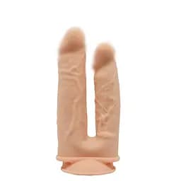 Фалоімітатор подвійний SilexD Double Gusto Flesh (Model 1 size 8 & 7 ) SILEXD SO5966 92461 - мініатюра 3