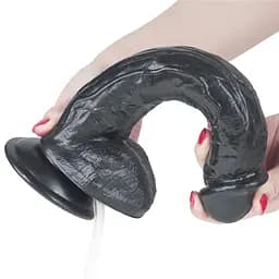 Фалоімітатор LoveToy Squirting 11'' 28 см чорний - мініатюра 6