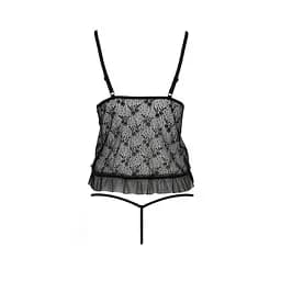 Боді монокіні з відкритими грудьми Passion JUSTINA Body black L/XL - мініатюра 4