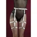 Гартери Feral Feelings - Garter, натуральна шкіра, Білий