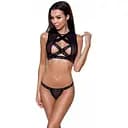 Комплект белья Passion DEBRA Set black L/XL