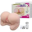 Мастурбатор з вібрацією Baile Soft And Smooth Pussy Ass Hole (тілесний)