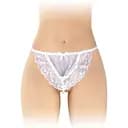 Трусики-стринги с жемчужной ниткой Fashion Secret KATIA White One size