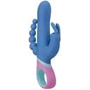 Вібратор кролик PMV20 Vice Double Vibrator 23 см синій