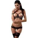 Комплект белья Passion SARIA Set OpenBra black L/XL