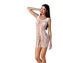 Відверта сукня-сітка Passion BS073 white One size