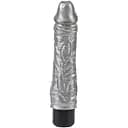 Вібратор DarkMuscle Chubby Beau 21.5 см (сріблястий)