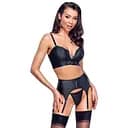 Комплект білизни Cottelli Party zip XL (чорний)