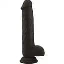 Фалоімітатор Real Safe Brush 8.5", 21 см (чорний)