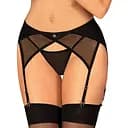 Пояс для панчох Obsessive Nesari XS/S чорний