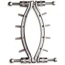 Затискач для статевих губ Master Series Spread'Em Poker Vagina Clamp with Adjustable Pressure Screws