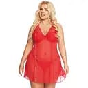 Сорочка Softline Berta 3XL красный