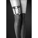 Гартер на ногу Bijoux Pour Toi - WITH HEART AND SPIKES, сексуальна підв'язка із серцем